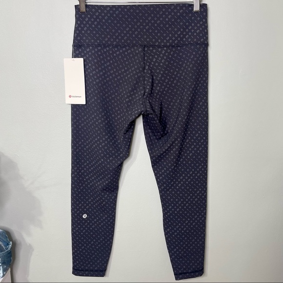 Lululemon Wunder Train High Rise Tights Black Leggings Logo Mirrorify Nwt 12 - Picture 5 of 9